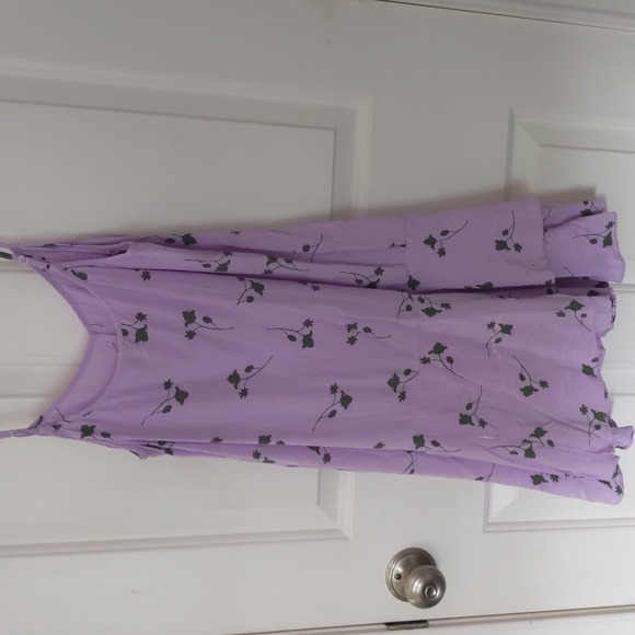 Thakoon Lavender Floral Size 4 Mini Tiered Slip Dress - Picture 9 of 9